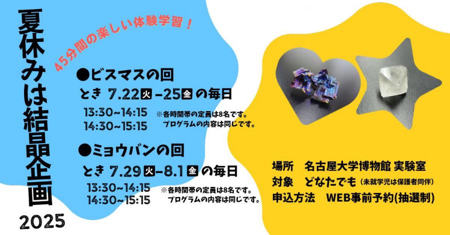 夏休みは結晶企画2025
